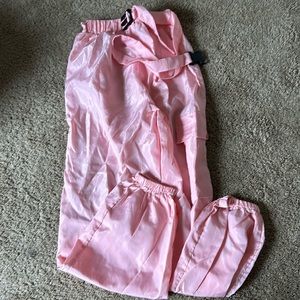 Pink parachute cargo pants
